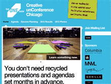 Tablet Screenshot of creativeunconference.com